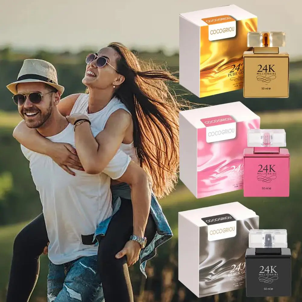 24K Gold Luxury Women's EDP 50ml – Floral Fruity Long-Lasting Fragrance