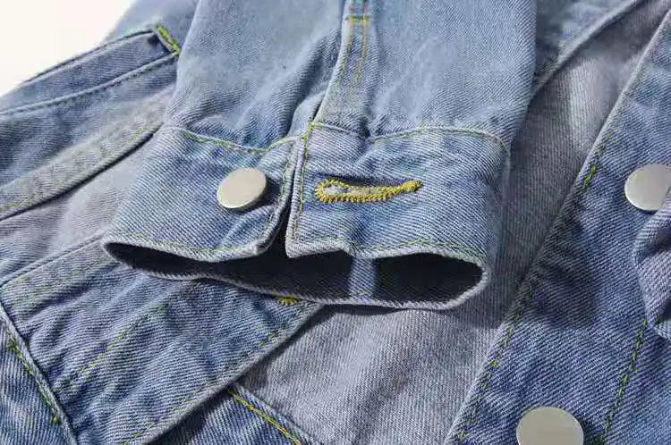 Women's Denim Jacket – Short Casual Jean Coat in Pink, White, Light Blue & Lavender
