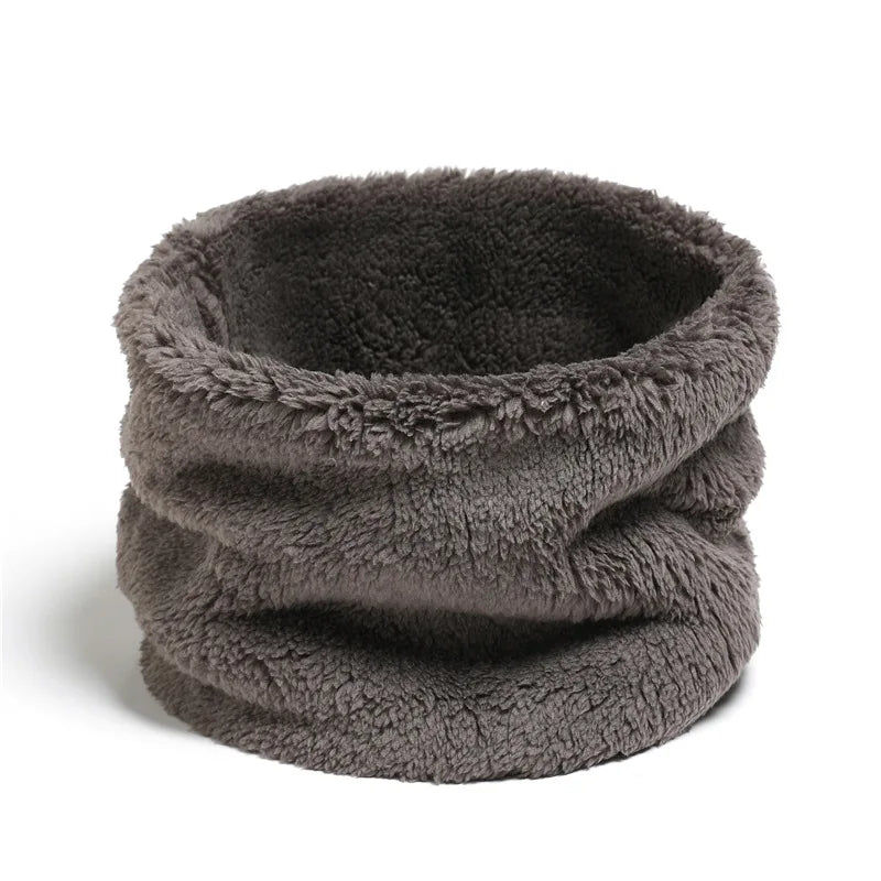 Winter Plush Ring Scarf — Warm Neck Warmer Unisex