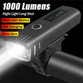 1000 Lumen USB Rechargeable Bicycle Front Light – Bright MTB Bike LED Headlight & Rear Lamp