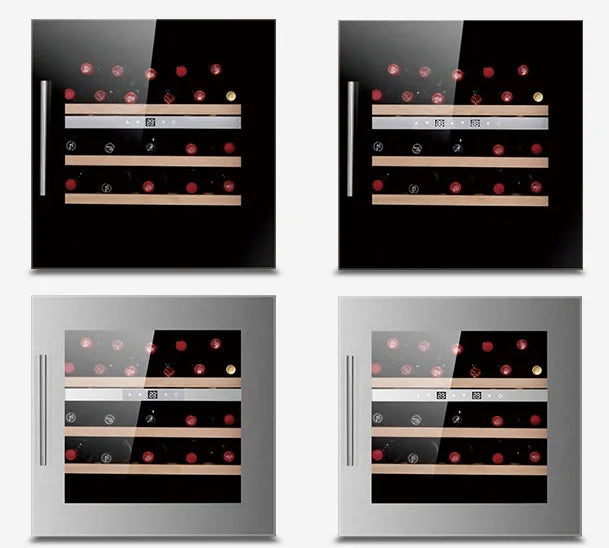 High-End Electric Wine Cooler — Full Glass Door Wine Fridge for 30 Bottles, Premium Wine Refrigerator