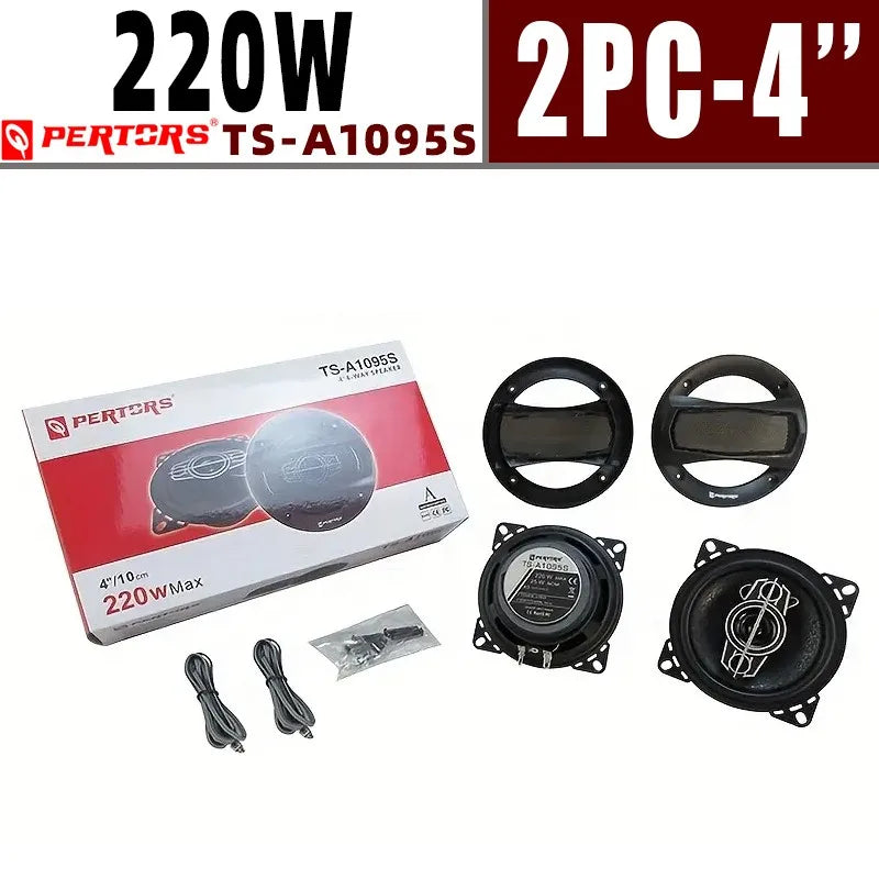 Car Coaxial Speakers – 4-Way Pair in 4, 5 & 6 Inches