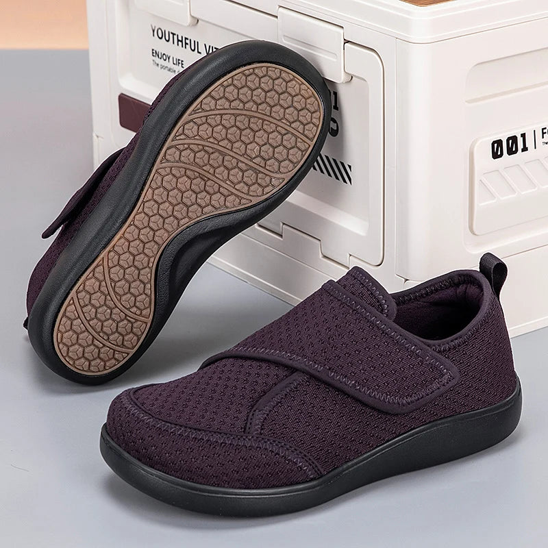 Adjustable Open-Toe Diabetic Shoes for Elderly – Wide Fit Orthopedic Sandals