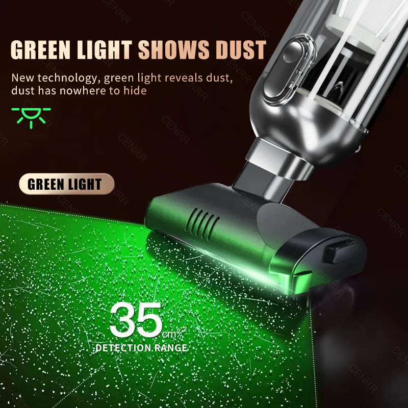 Cordless Car Vacuum – Brushless Motor & HEPA Filter