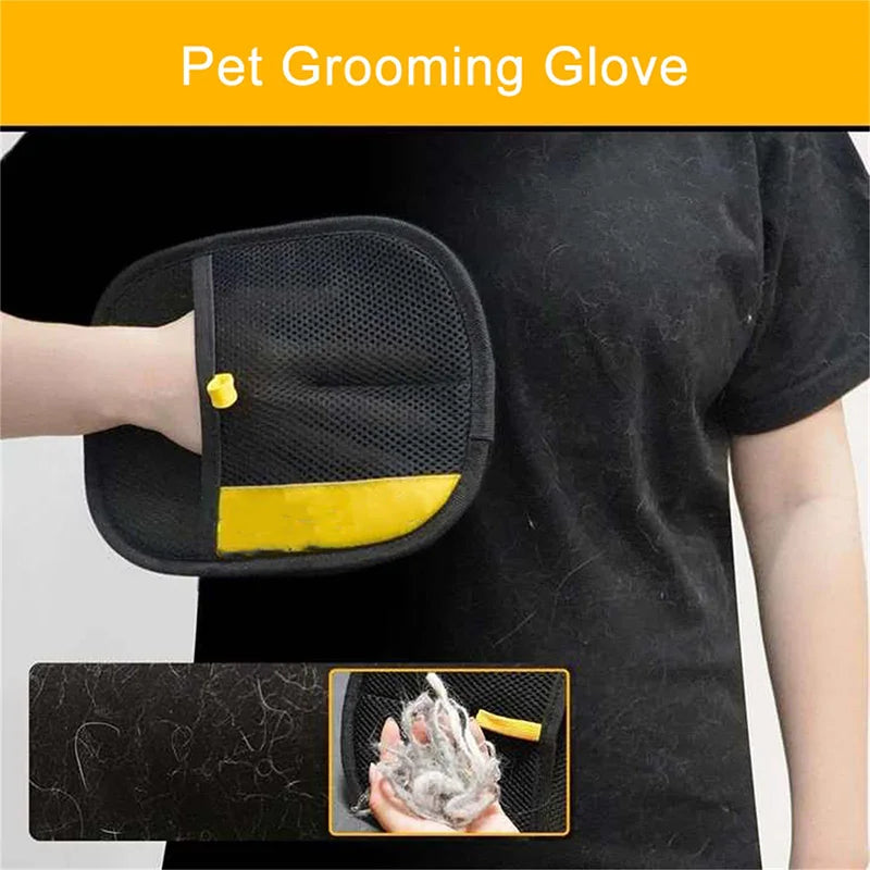 Pet Grooming Gloves — Double-Sided Hair Remover