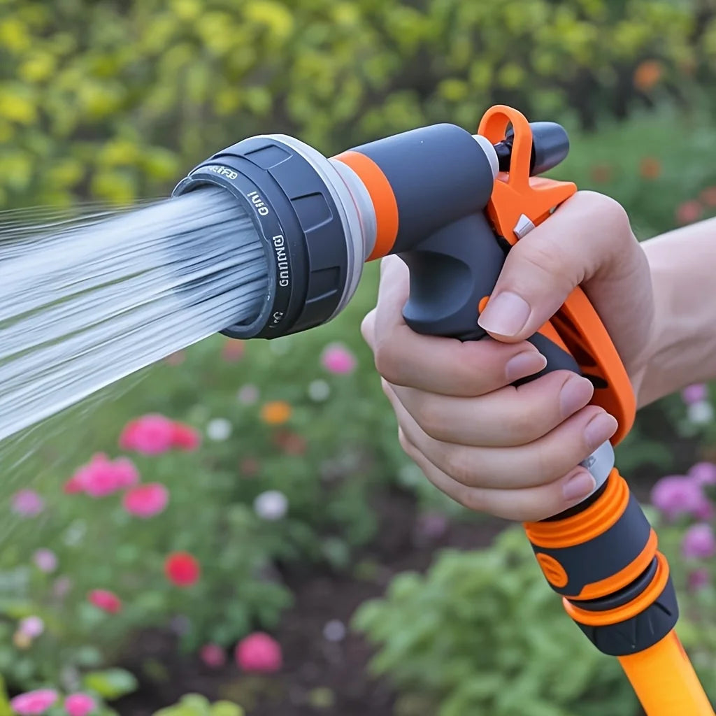8-Mode High-Pressure Garden Watering Gun – Adjustable Sprayer for Plants, Lawn & Yard