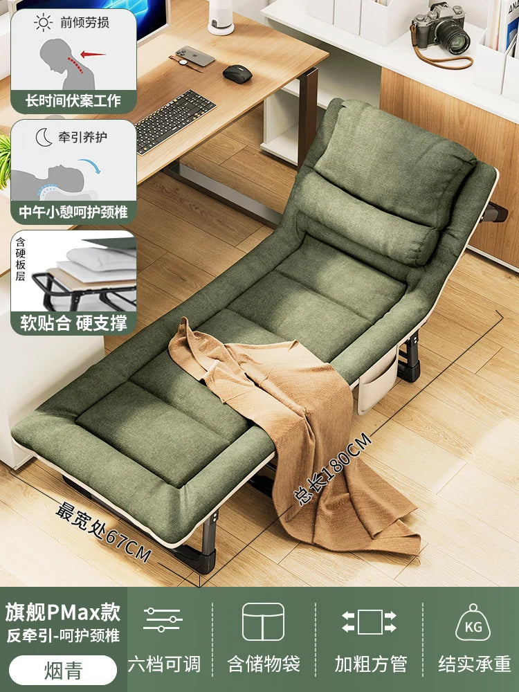 Upholstered Folding Bed with Mattress – Modern Single Lounge Sleeping Bed, Home Furniture