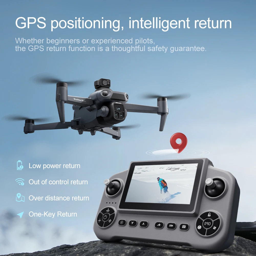 Original GPS Drone V918 Max 4K Professional HD Camera Photography Brushless Foldable Quadcopter Laser Obstacle Avoidance Dron