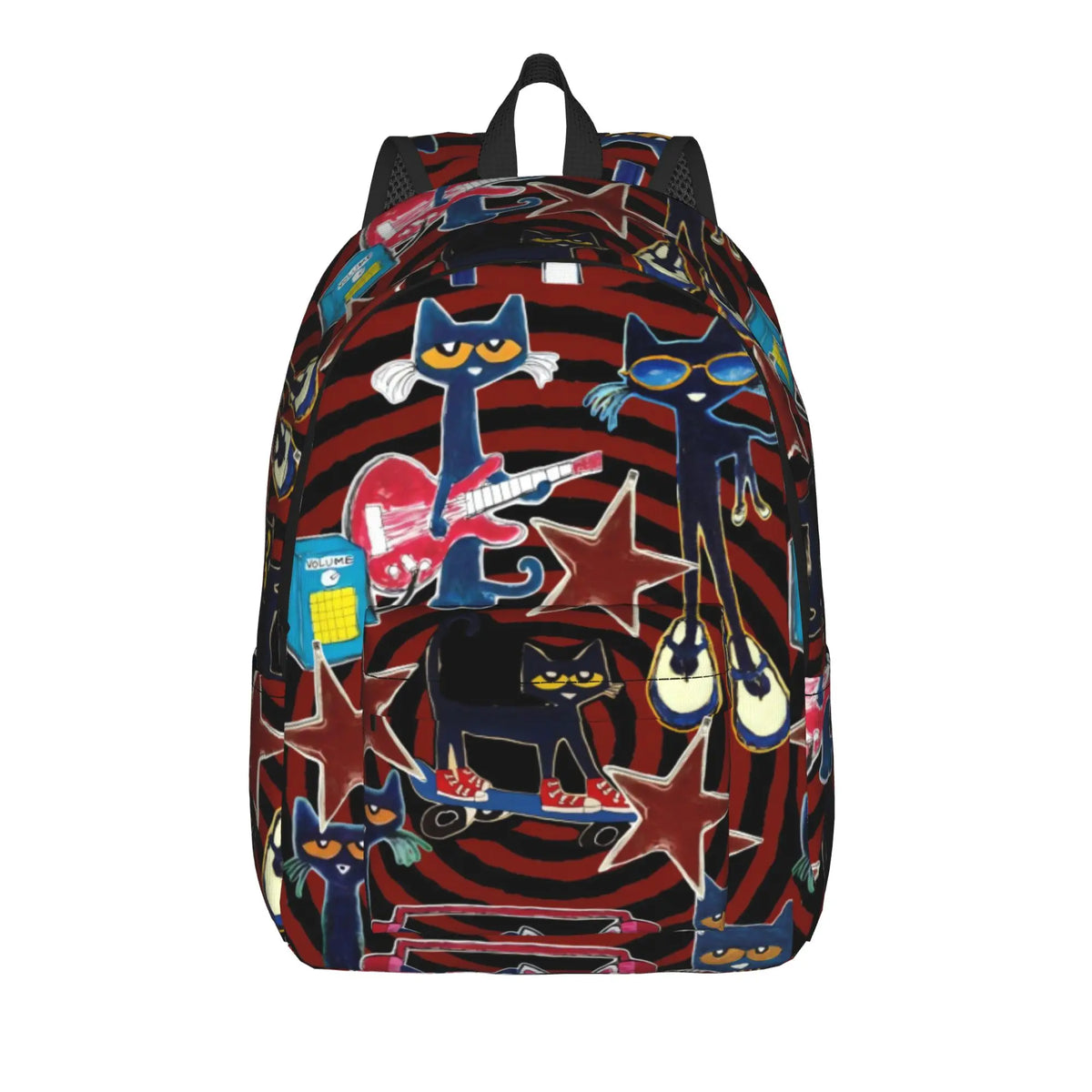 Pete the Cat Backpack – Casual Polyester Rucksack
