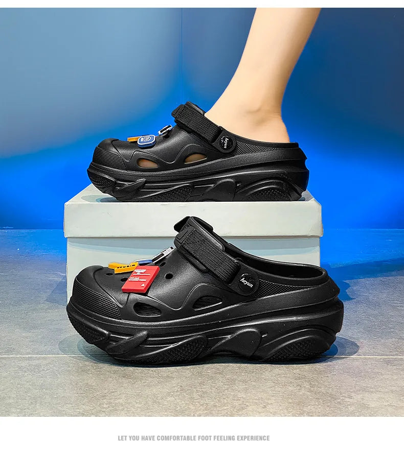 Women's Anti-Slip Platform Slippers – Lightweight Breathable Fishing Sandals