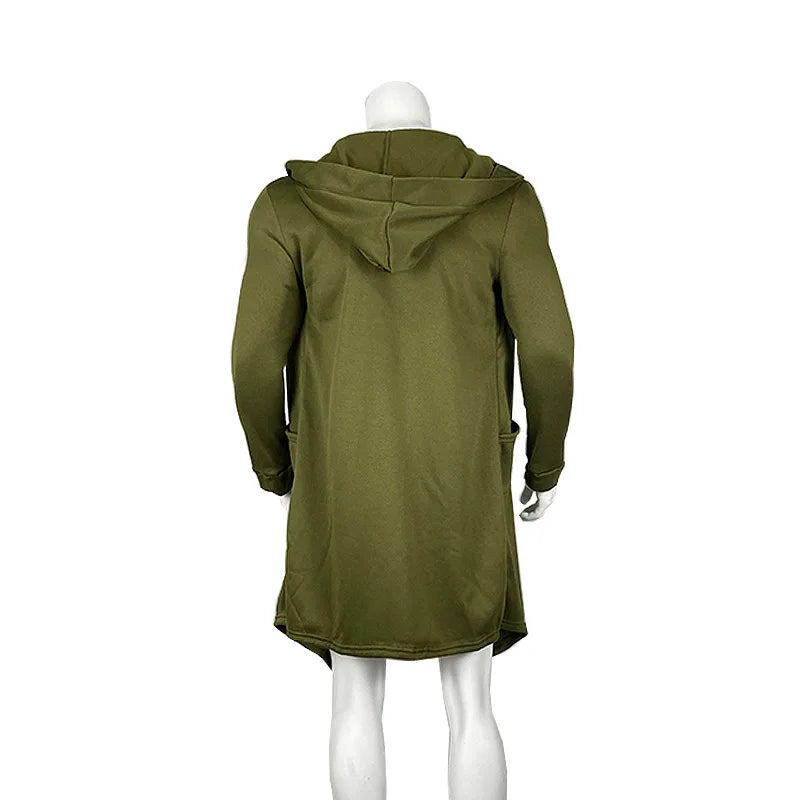 Men's Hooded Fleece-Lined Trench Coat