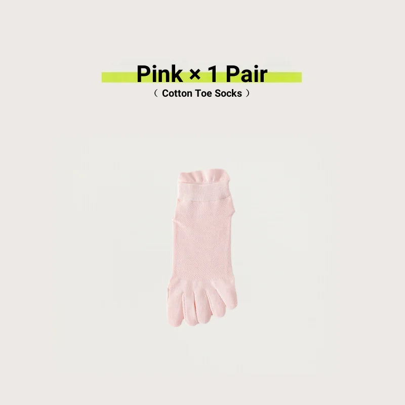 Women's Cotton Toe Socks – Breathable Mesh