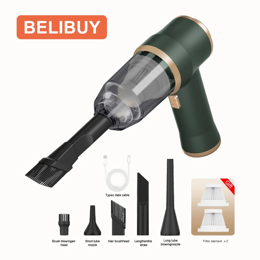Wireless Portable Handheld Vacuum Cleaner — 7W Cordless Mini Vac for Car, Carpet, Sofa & Keyboard