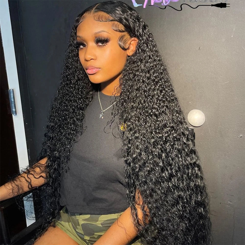 HD Deep Wave Frontal Wig | 13x4 13x6 5x5 Closure Wet & Wavy Water Wave Curly Human Hair for Women