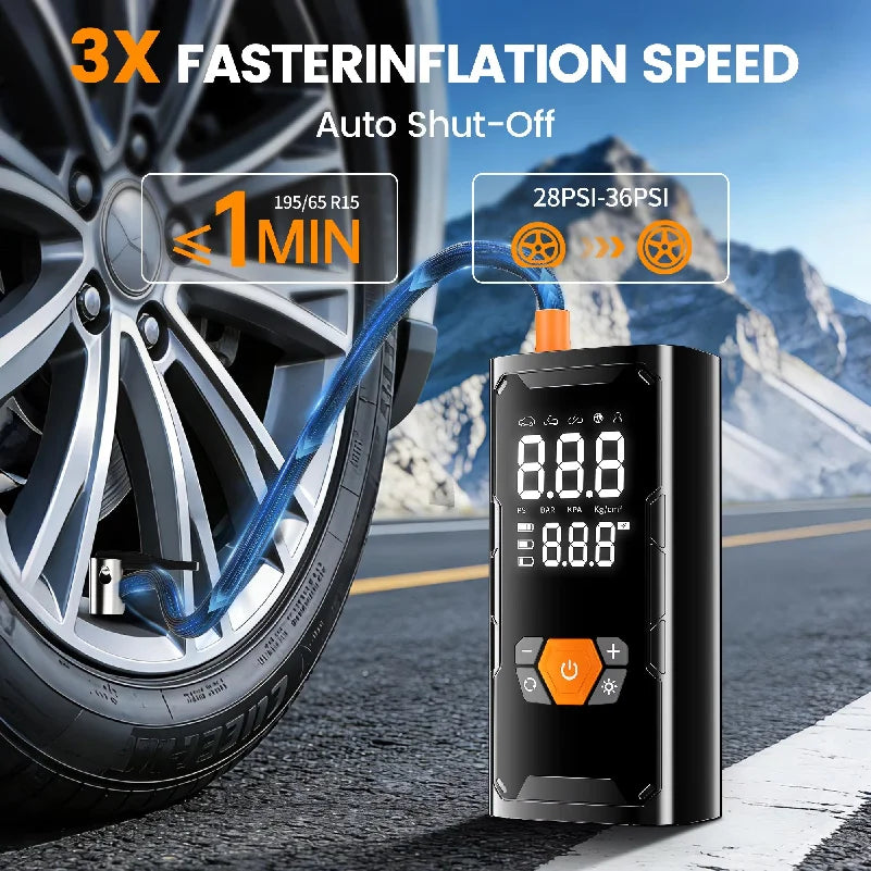 Cordless Tire Inflator with Digital Gauge, 150 PSI