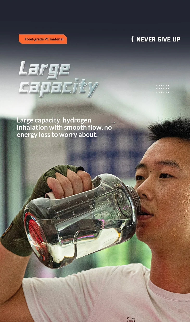 Hydrogen Water Bottle 1.5L — Portable Hydrogen-Rich Water Generator for Gym & Outdoor Fitness