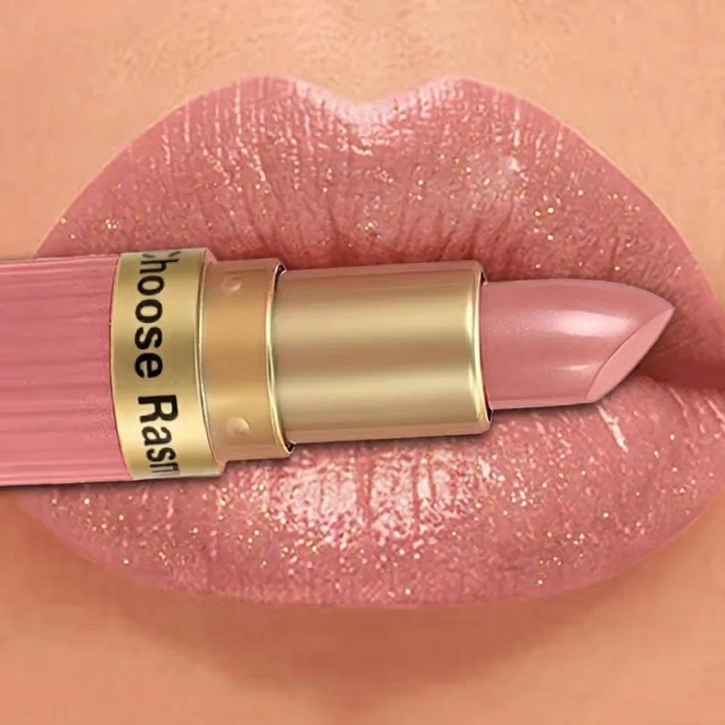 Pearlescent Glitter Velvet Lipstick — Waterproof Matte Shimmer Diamond Finish