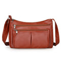 Korean Soft Leather Crossbody Shoulder Bag – Luxury Designer Tote for Women