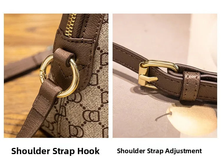 Retro Mini Shell Crossbody Bag – Urban Minimalist PVC Shoulder Bag for Women