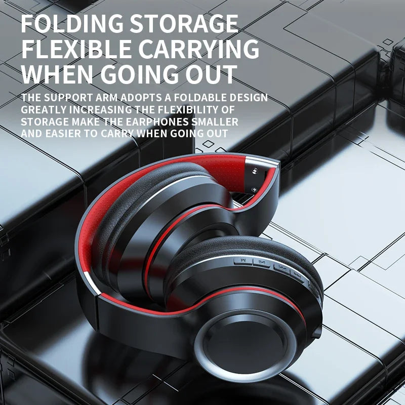 Shoumi Wireless Bluetooth Headphones — TF Card & MP3