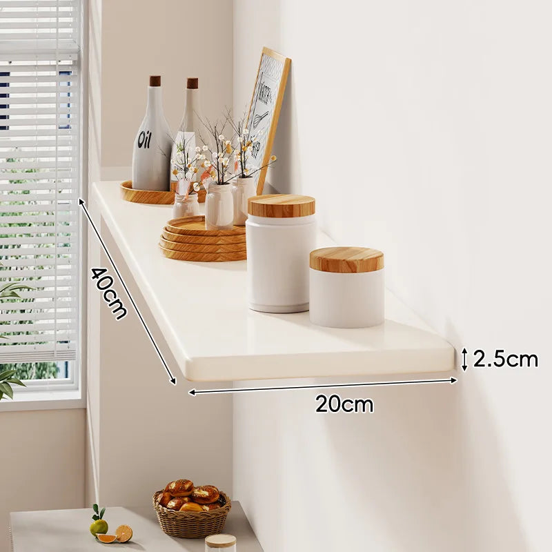 Floating Wall Display Shelf — Wooden Bookshelf, Decorative Laminate & Living Room Wall Rack