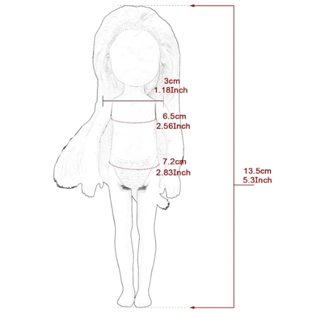 18-Piece Doll Clothes & Accessories Set — Fashion Dresses, Jumpsuits & Swimsuits for 5.3" Dolls