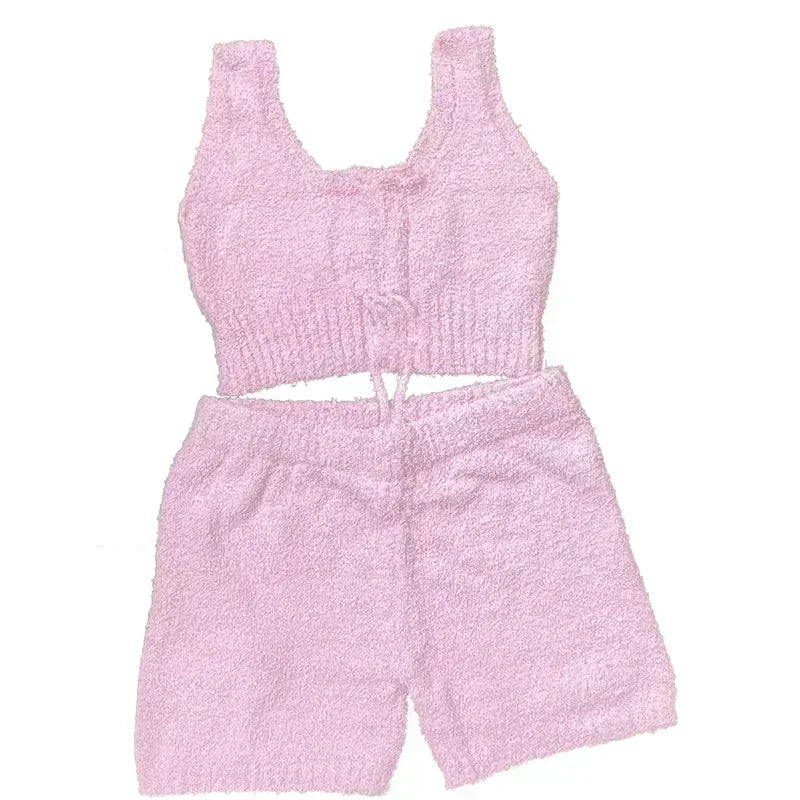 Luxury Plush Robe & Velvet Coat Pajama Set — 2-Piece Winter Sleepwear