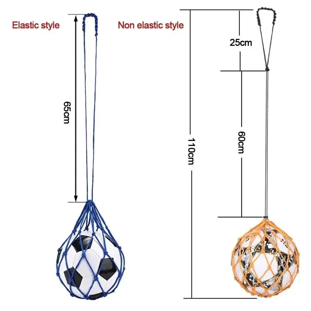 Soccer & Basketball Ball Carry Bag – Mesh Nylon Net Bag for Football, Basketball & Outdoor Sports