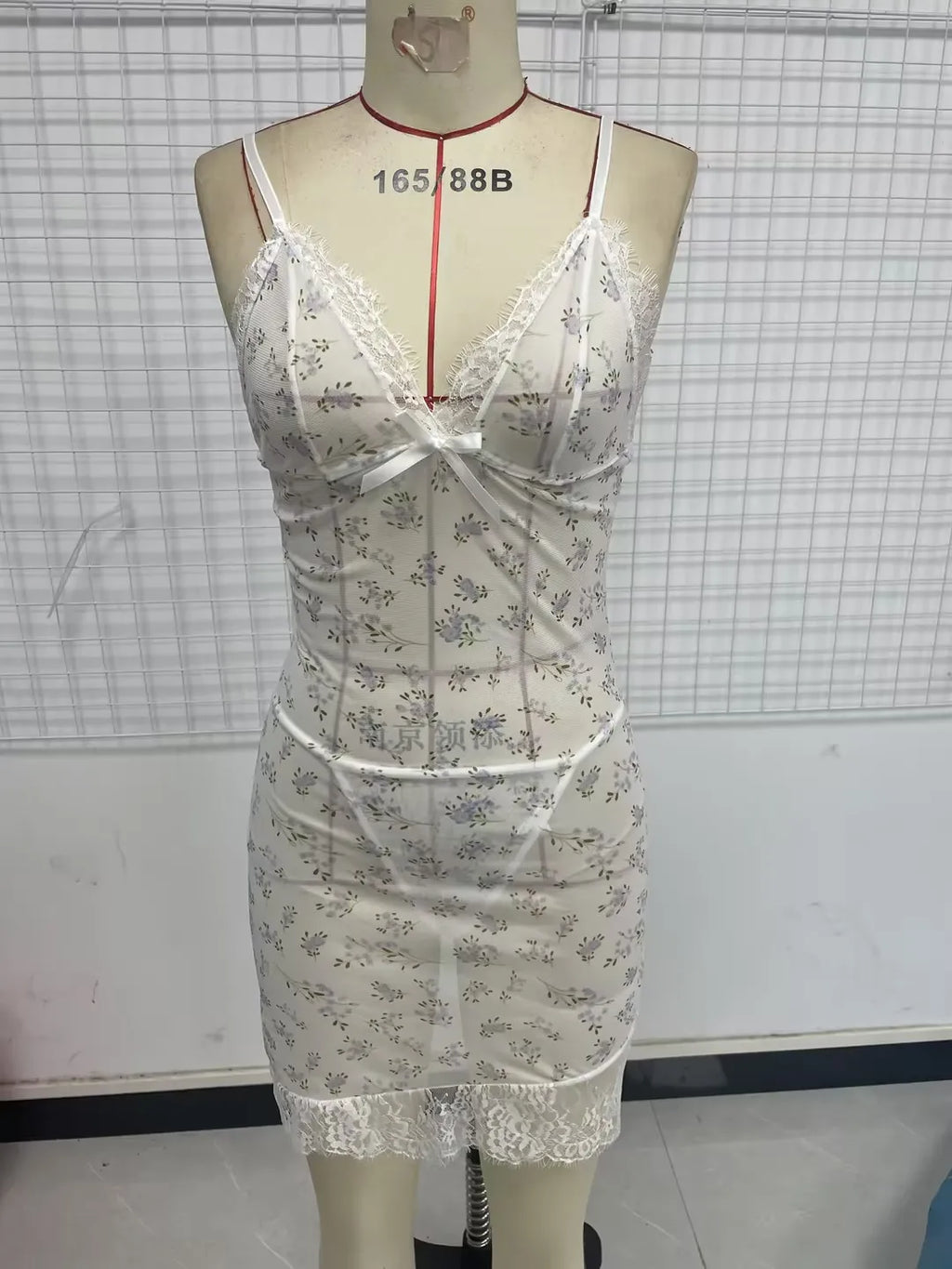 Sexy Suspender Lingerie Pajama Set — 2-Piece Satin Slip Skirt & Camisole Sleepwear