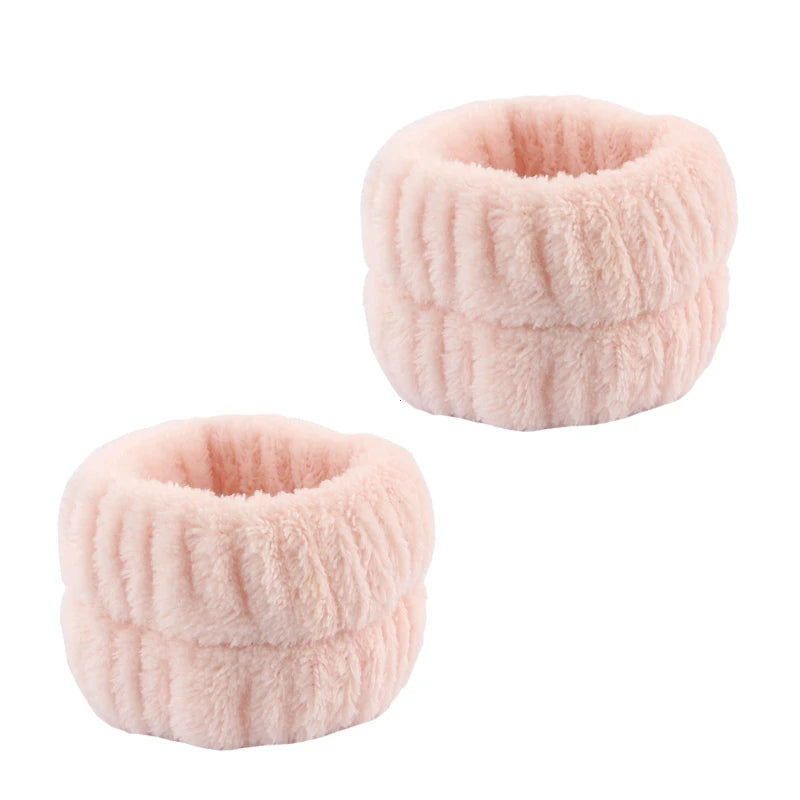 Puffy Spa Headband & Wristbands Set — 3 Pack