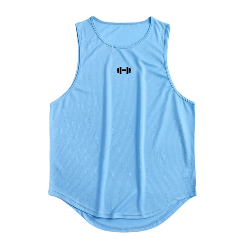 Men's Gym Tank Top Sleeveless Shirt — Athletic Training Vest