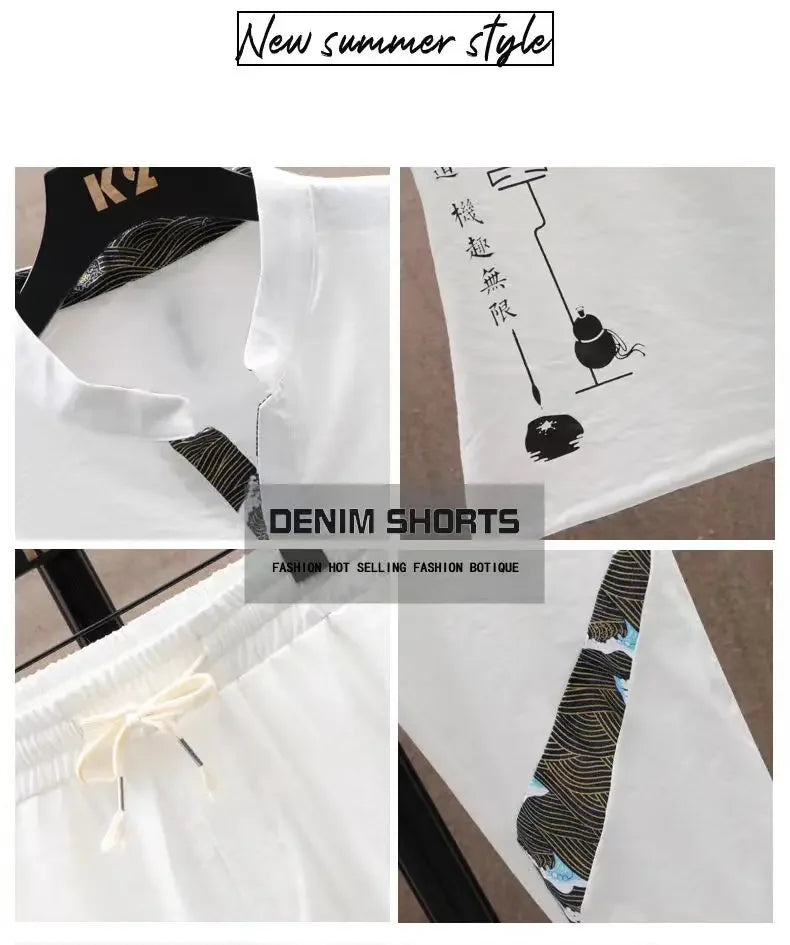 Men's Cotton Shirt & Trousers 2-Piece Set – High Quality Summer Fashion Suit M–4XL