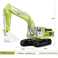 Alloy Die-Cast Excavator Toy with Sound, Light & Pull-Back – Construction Vehicle for Kids