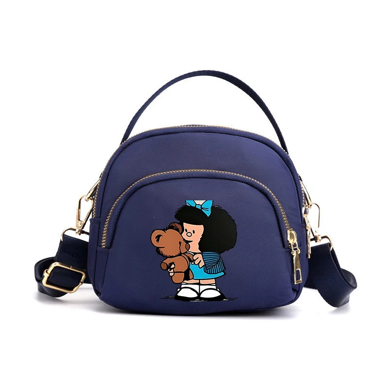 MAFALDA Anime Mini Crossbody Shoulder Bag – Cute Phone Purse Underarm Handbag for Women