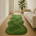 VIKAMA Gradient Wave Rug – Non-Slip Bedroom & Living Room Mat