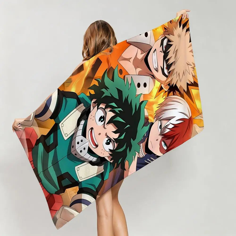 My Hero Academia Ultra-Soft Microfiber Towel – Bath & Beach, Five-Star Quality