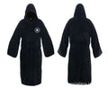 Men's Hooded Thick Flannel Robe | Star Print Winter Bathrobe Homewear