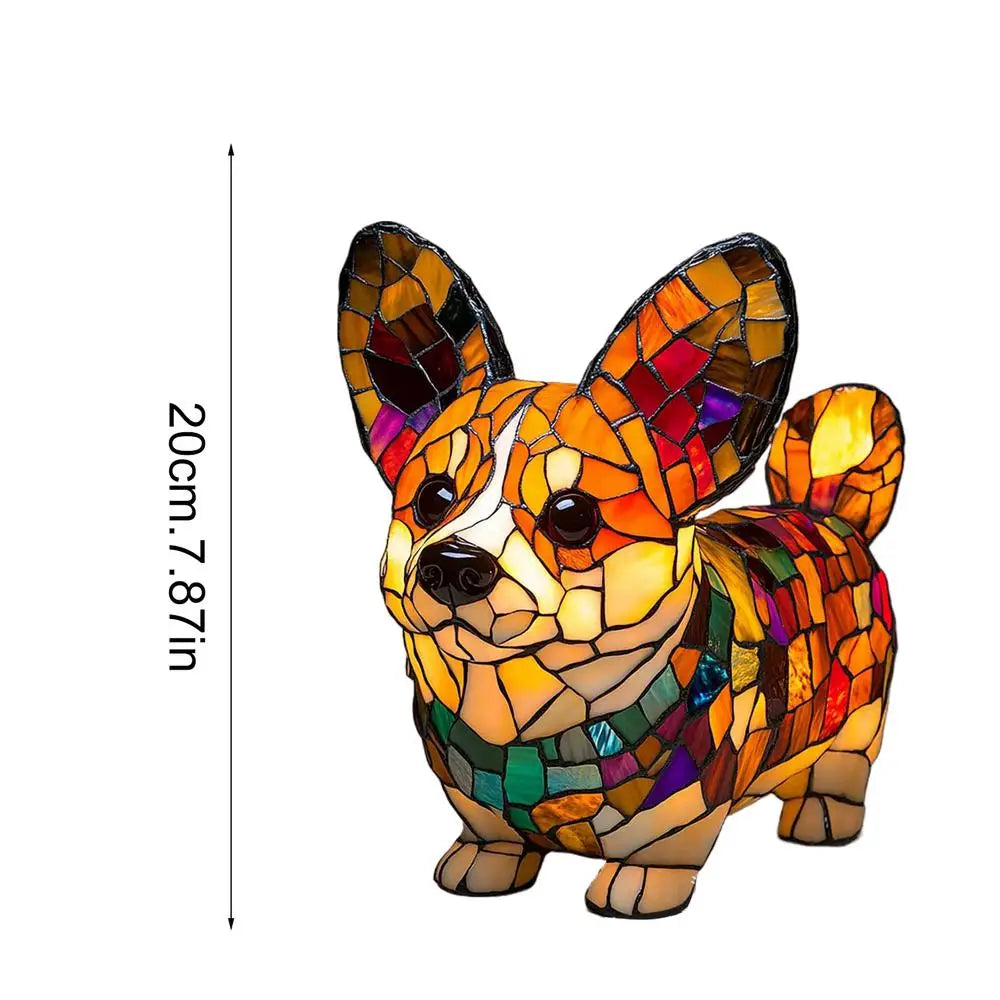 Animal Table Lamp – Colorful Resin Accent
