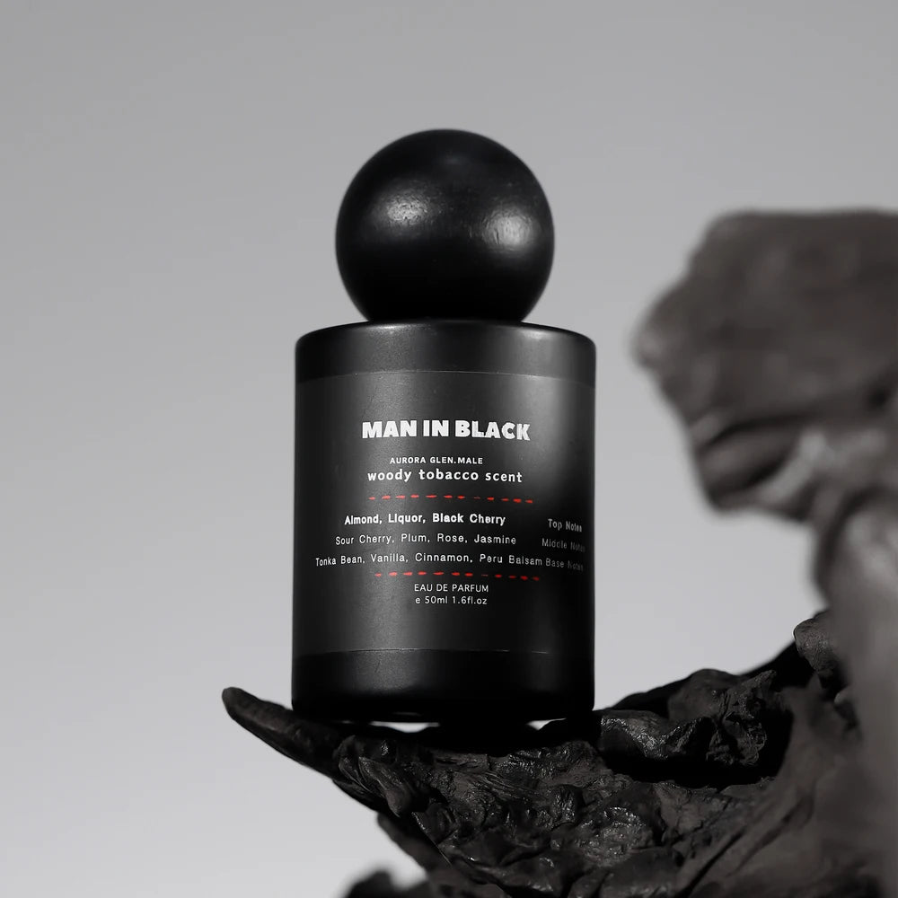 Black Noir Tobacco & Leather Men’s EDP 50ml – Woody Rum Tonka Bean Spicy Amber Cologne