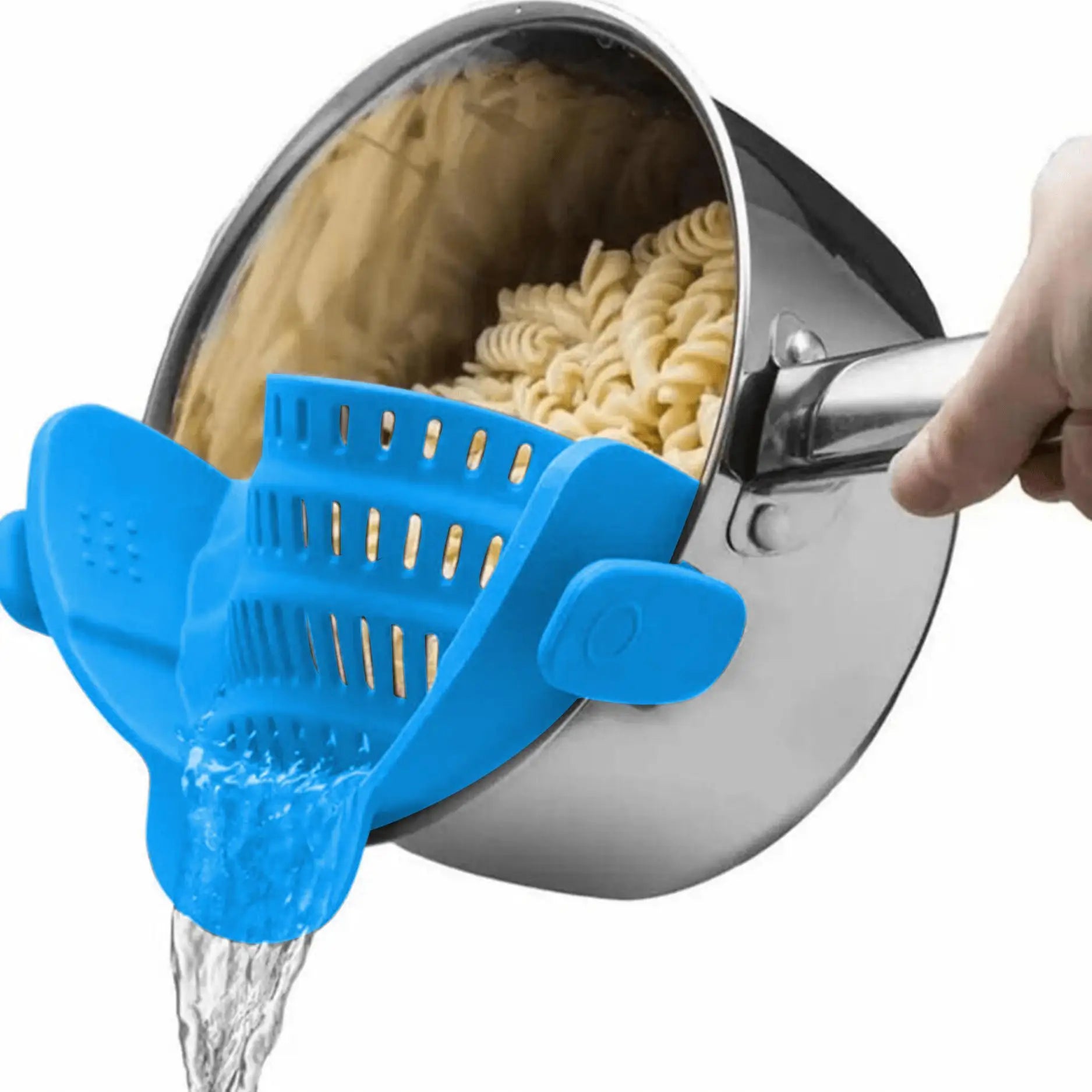 Clip-On Pot Strainer — Adjustable Strainer for Pots, Pans & Bowls