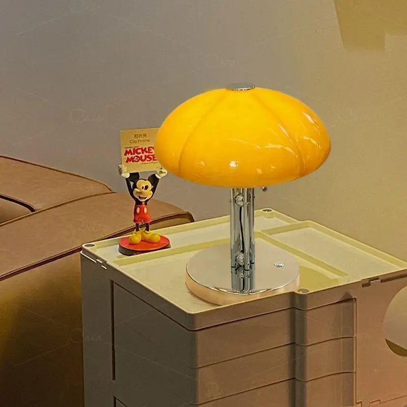 Mushroom Table Lamp – Warm White Button Control