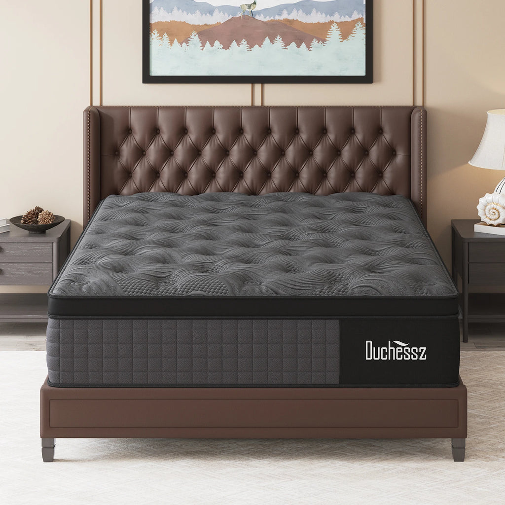 10"/12"/14" Gel Memory Foam Pocket Spring Hybrid Mattress – Medium Firm, Twin to King, Boxed