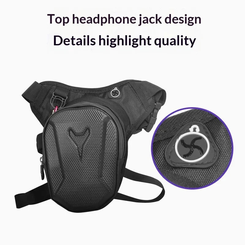 Motorcycle Leg Side Bag – EVA Hard Shell Outdoor Waist Bag & Mobile Phone Hip Bum Pack
