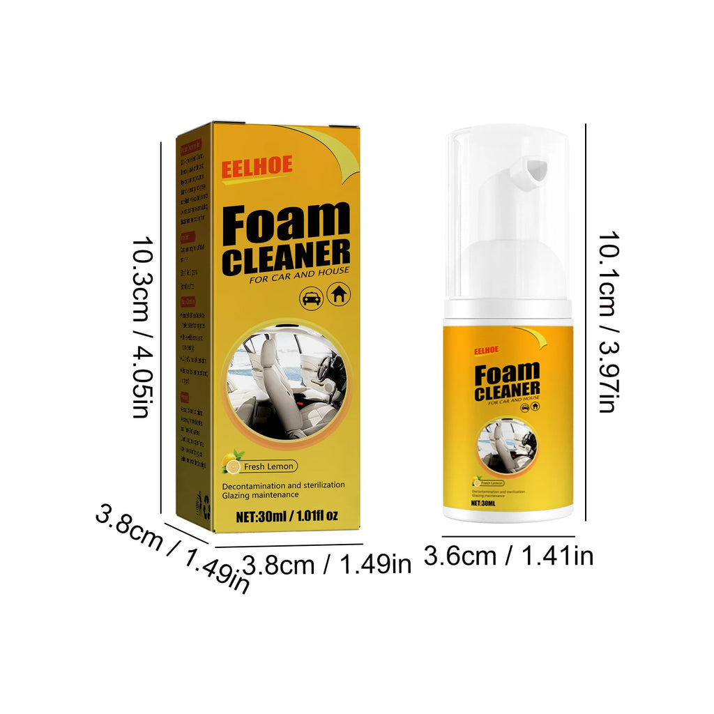 Multi-Purpose Foam Cleaning Spray – Car Interior & Home Surface Cleaner Maintenance Wash