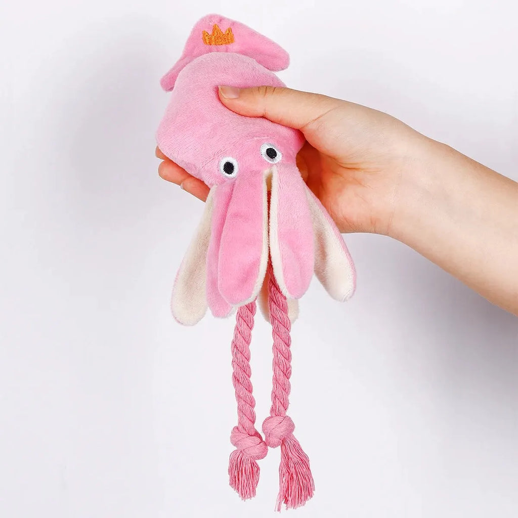 Octopus Plush Rope Toy — Interactive & Bite-Resistant