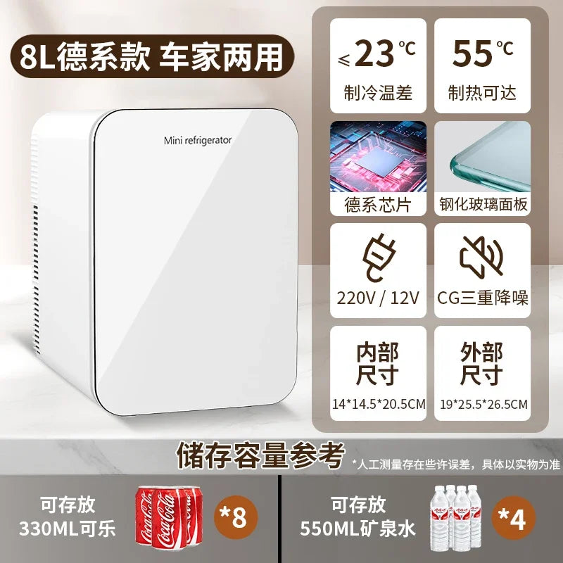 220V Portable Mini Freezer – Car & Home Refrigerator for Travel, Dorm & Office