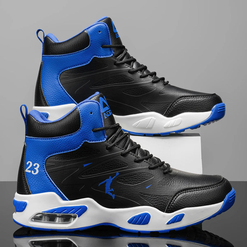 Men's High-Top Air Cushion Basketball Shoes – Non-Slip Breathable Sneakers
