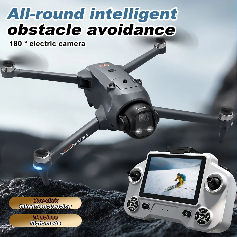 GPS Foldable Drone with Screen Remote & 720p Camera