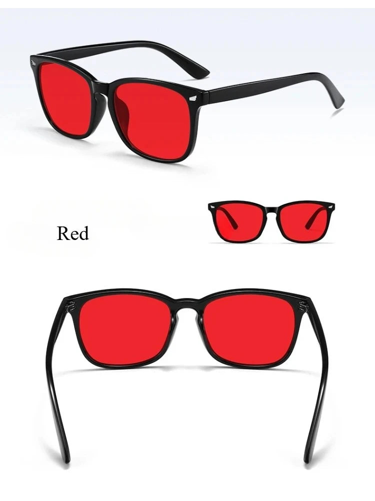 Blue Light Blocking Glasses — Red Lens Sleep & Gaming Glasses for Eye Strain Relief