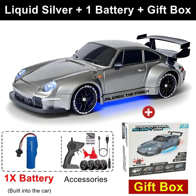1:24 Scale 4WD RC Drift Car – High Speed Mini Remote Control Racing Car